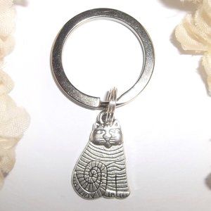 Keychain, Keyring, Cat Keychain, Cat Keyring, Kitten, Gift Idea for Her NWT A378